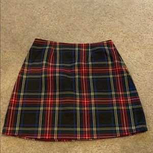 Plaid Mini Skirt